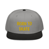 Snapback Hat "1051-0071 Born To Skate (Yellow Logo)" - JCBTGlobal