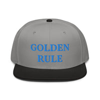 Snapback Hat "1052-0021 Golden Rule (Blue Logo)" - JCBTGlobal