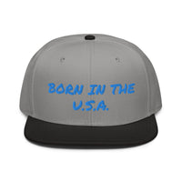 Snapback Hat "1052-0041 Born In The U.S.A. (Blue Logo)" - JCBTGlobal