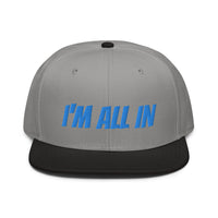 Snapback Hat "1052-0061 I'm All In (Blue Logo)" - JCBTGlobal