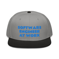 Snapback Hat "1052-0081 Software Engineer At Work (Blue Logo)" - JCBTGlobal