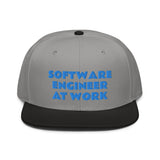 Snapback Hat "1052-0081 Software Engineer At Work (Blue Logo)" - JCBTGlobal