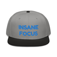 Snapback Hat "1052-0091 Insane Focus (Blue Logo)" - JCBTGlobal