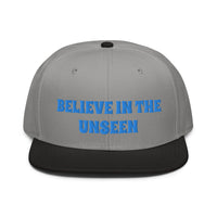 Snapback Hat "1052-0101 Believe In The Unseen (Blue Logo)" - JCBTGlobal