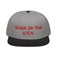 Snapback Hat "2052-0041 Born In The U.S.A. (Red Logo)" - JCBTGlobal