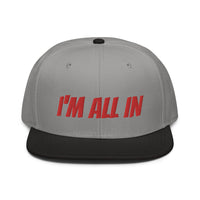 Snapback Hat "2052-0061 I'm All In (Red Logo)" - JCBTGlobal