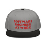 Snapback Hat "2052-0081 Software Engineer At Work (Red Logo)" - JCBTGlobal