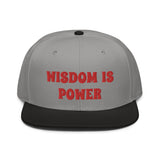 Snapback Hat "2052-0111 Wisdom Is Power (Red Logo)" - JCBTGlobal