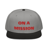 Snapback Hat "2052-0121 On A Mission (Red Logo)" - JCBTGlobal