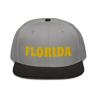 Snapback Hat "1053-0031 Florida (Yellow Logo)" - JCBTGlobal