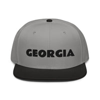 Snapback Hat "1053-0091 Georgia (Black Logo)" - JCBTGlobal