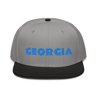 Snapback Hat "1053-0091 Georgia (Blue Logo)" - JCBTGlobal