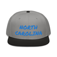 Snapback Hat "1053-0101 North Carolina (Blue Logo)" - JCBTGlobal