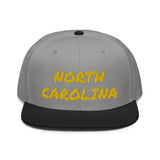 Snapback Hat "1053-0101 North Carolina (Yellow Logo)" - JCBTGlobal