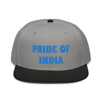 Snapback Hat "1054-0021 India (Blue Logo)" - JCBTGlobal