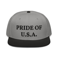 Snapback Hat "1054-0031 U.S.A. (Black Logo)" - JCBTGlobal