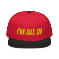 Snapback Hat "1052-0061 I'm All In (Yellow Logo)" - JCBTGlobal