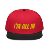 Snapback Hat "1052-0061 I'm All In (Yellow Logo)" - JCBTGlobal