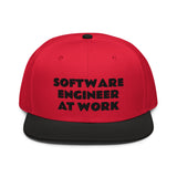 Snapback Hat "1052-0081 Software Engineer At Work (Black Logo)" - JCBTGlobal