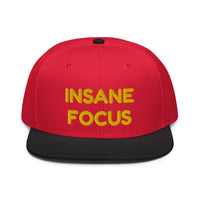 Snapback Hat "1052-0091 Insane Focus (Yellow Logo)" - JCBTGlobal