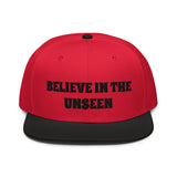 Snapback Hat "1052-0101 Believe In The Unseen (Black Logo)" - JCBTGlobal