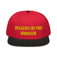 Snapback Hat "1052-0101 Believe In The Unseen (Yellow Logo)" - JCBTGlobal