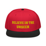 Snapback Hat "1052-0101 Believe In The Unseen (Yellow Logo)" - JCBTGlobal