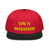 Snapback Hat "1052-0121 On A Mission (Yellow Logo)" - JCBTGlobal