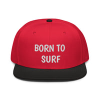 Snapback Hat "2051-0031 Born To Play Surf (White Logo)" - JCBTGlobal