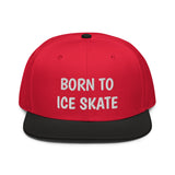 Snapback Hat "2051-0041 Born To Play Ice Skate (White Logo)" - JCBTGlobal