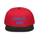 Snapback Hat "1051-0061 Born To Surf (Blue Logo)" - JCBTGlobal