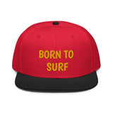 Snapback Hat "1051-0061 Born To Surf (Yellow Logo)" - JCBTGlobal