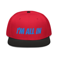 Snapback Hat "1052-0061 I'm All In (Blue Logo)" - JCBTGlobal