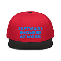 Snapback Hat "1052-0081 Software Engineer At Work (Blue Logo)" - JCBTGlobal