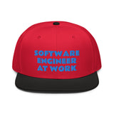 Snapback Hat "1052-0081 Software Engineer At Work (Blue Logo)" - JCBTGlobal