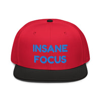 Snapback Hat "1052-0091 Insane Focus (Blue Logo)" - JCBTGlobal