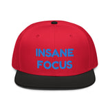 Snapback Hat "1052-0091 Insane Focus (Blue Logo)" - JCBTGlobal