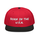 Snapback Hat "2052-0041 Born In The U.S.A. (White Logo)" - JCBTGlobal