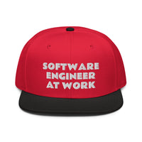 Snapback Hat "2052-0081 Software Engineer At Work (White Logo)" - JCBTGlobal