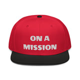 Snapback Hat "2052-0121 On A Mission (White Logo)" - JCBTGlobal