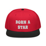 Snapback Hat "2052-0151 Born A Star (White Logo)" - JCBTGlobal