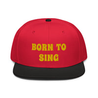 Snapback Hat "2052-0161 Born To Sing (Yellow Logo)" - JCBTGlobal