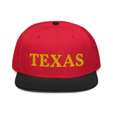 Snapback Hat "1053-0021 Texas (Yellow Logo)" - JCBTGlobal