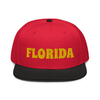 Snapback Hat "1053-0031 Florida (Yellow Logo)" - JCBTGlobal