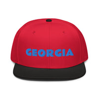 Snapback Hat "1053-0091 Georgia (Blue Logo)" - JCBTGlobal