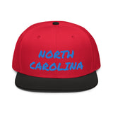 Snapback Hat "1053-0101 North Carolina (Blue Logo)" - JCBTGlobal