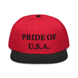 Snapback Hat "1054-0031 U.S.A. (Black Logo)" - JCBTGlobal