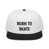 Snapback Hat "1051-0071 Born To Skate (Black Logo)" - JCBTGlobal