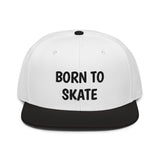 Snapback Hat "1051-0071 Born To Skate (Black Logo)" - JCBTGlobal