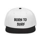 Snapback Hat "1051-0061 Born To Surf (Black Logo)" - JCBTGlobal